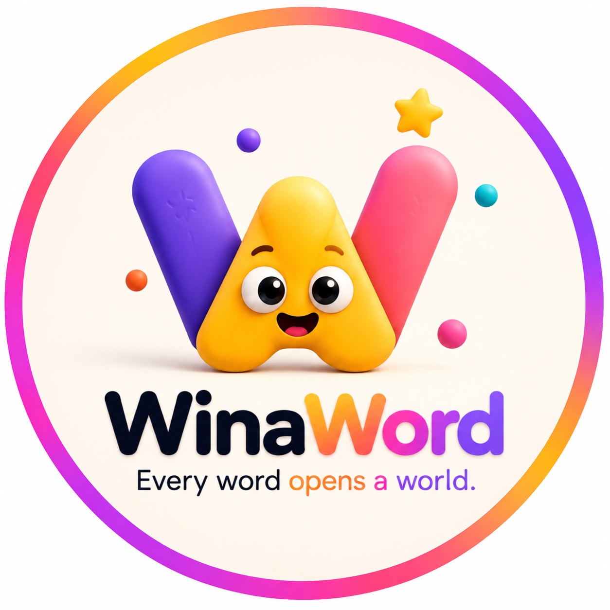 Logo WinaWord : Every word opens a world
